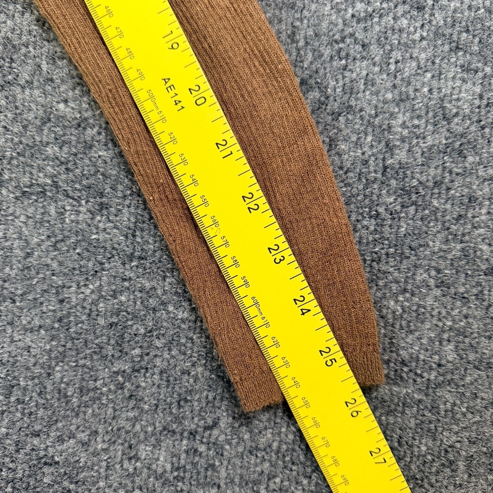 Gap Sweater Womens Medium Brown Soft Cozy Ribbed Knit Crew Neck Preppy Outerwear - Picture 6 of 8